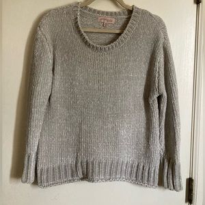 🌞Philosophy Taupe Soft Chenille Long Sleeve Oversized Sweater #RW